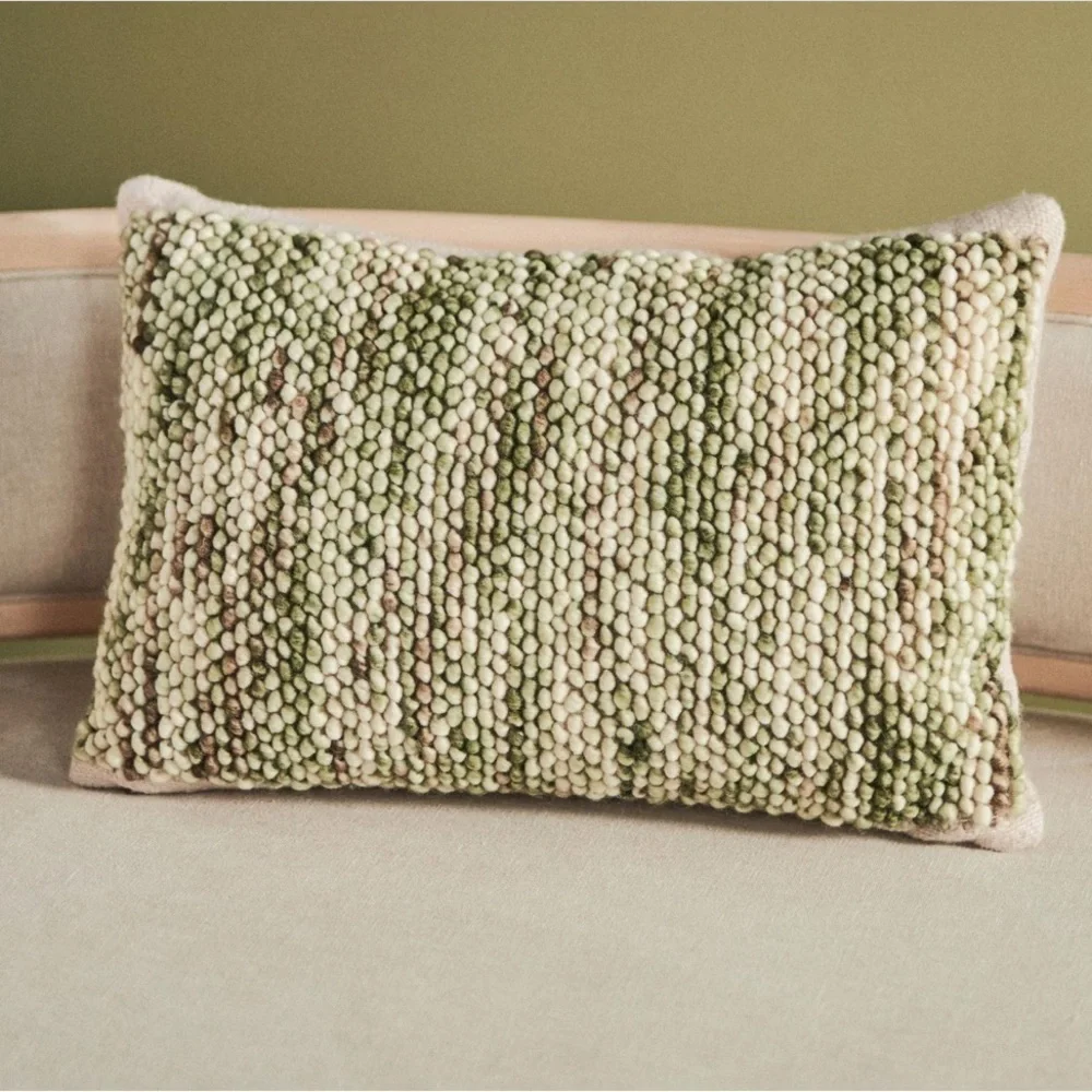 Anthropologie Studioisle Crawford Tufted Rectangle Pillow NWT